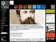 Tablet Screenshot of fondazionecasadioriani.it